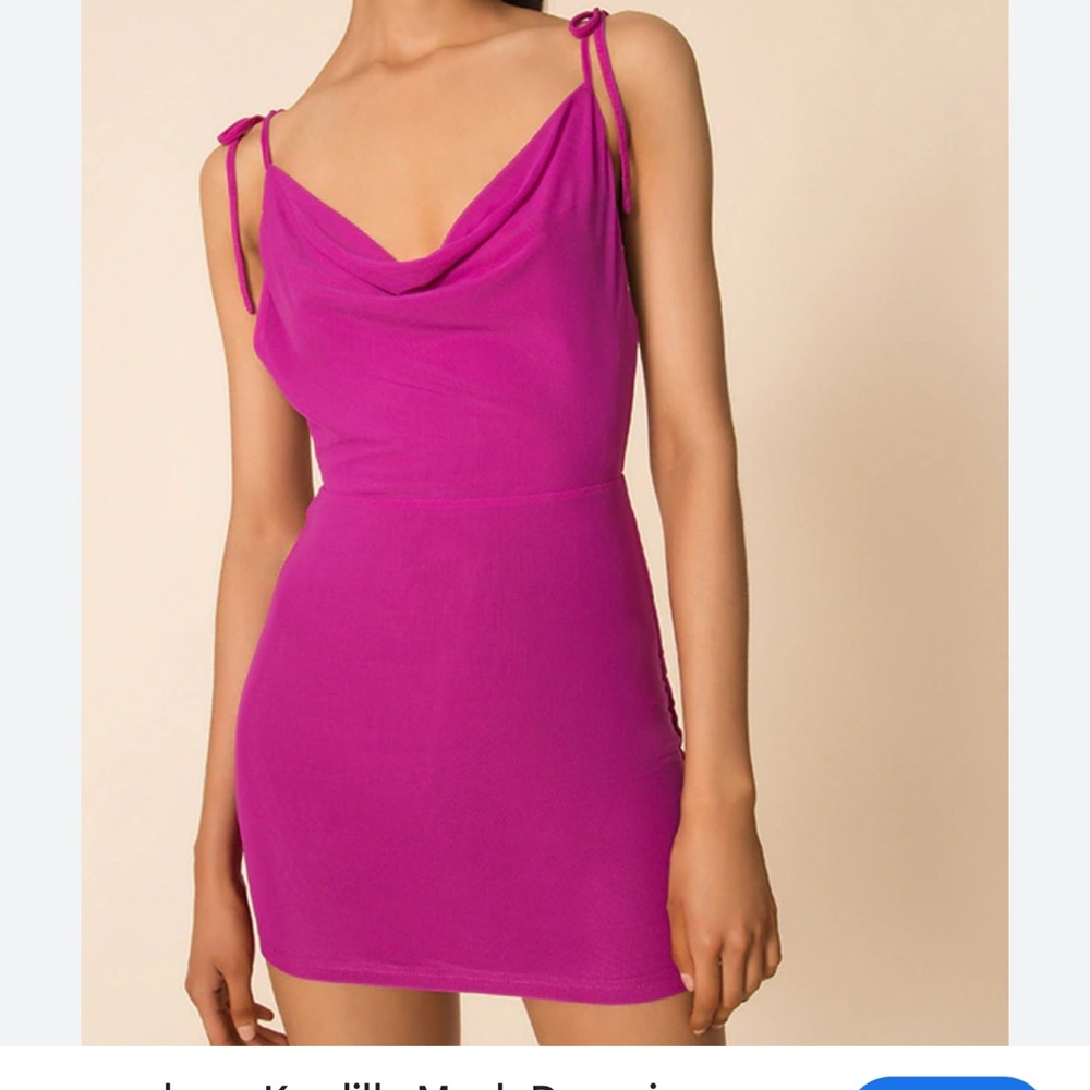 Superdown Kordilla Fuschia Pink Sleeveless Dress